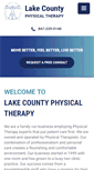 Mobile Screenshot of lakecountyphysicaltherapy.com